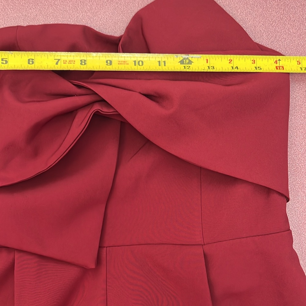 Nordstrom soieblu burgundy jumpsuit. Side zip. twist front, wide leg crop, NWT! - Picture 9 of 10